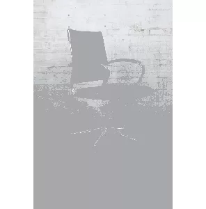 Vergaderstoel | Tweedehands | Luxe | Cognac bruin kunstleder | BS181