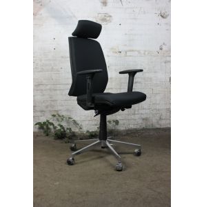 Bureaustoel | Jong gebruikt | Zwart gestoffeerd | BS162