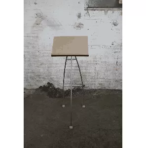 Lessenaar | Tweedehands | Houten papierhouder | Grijs frame | KI201