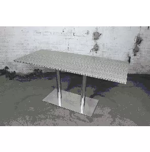 Sidetable | Tweedehands | Bardolino blad | Verchroomd frame | OT210